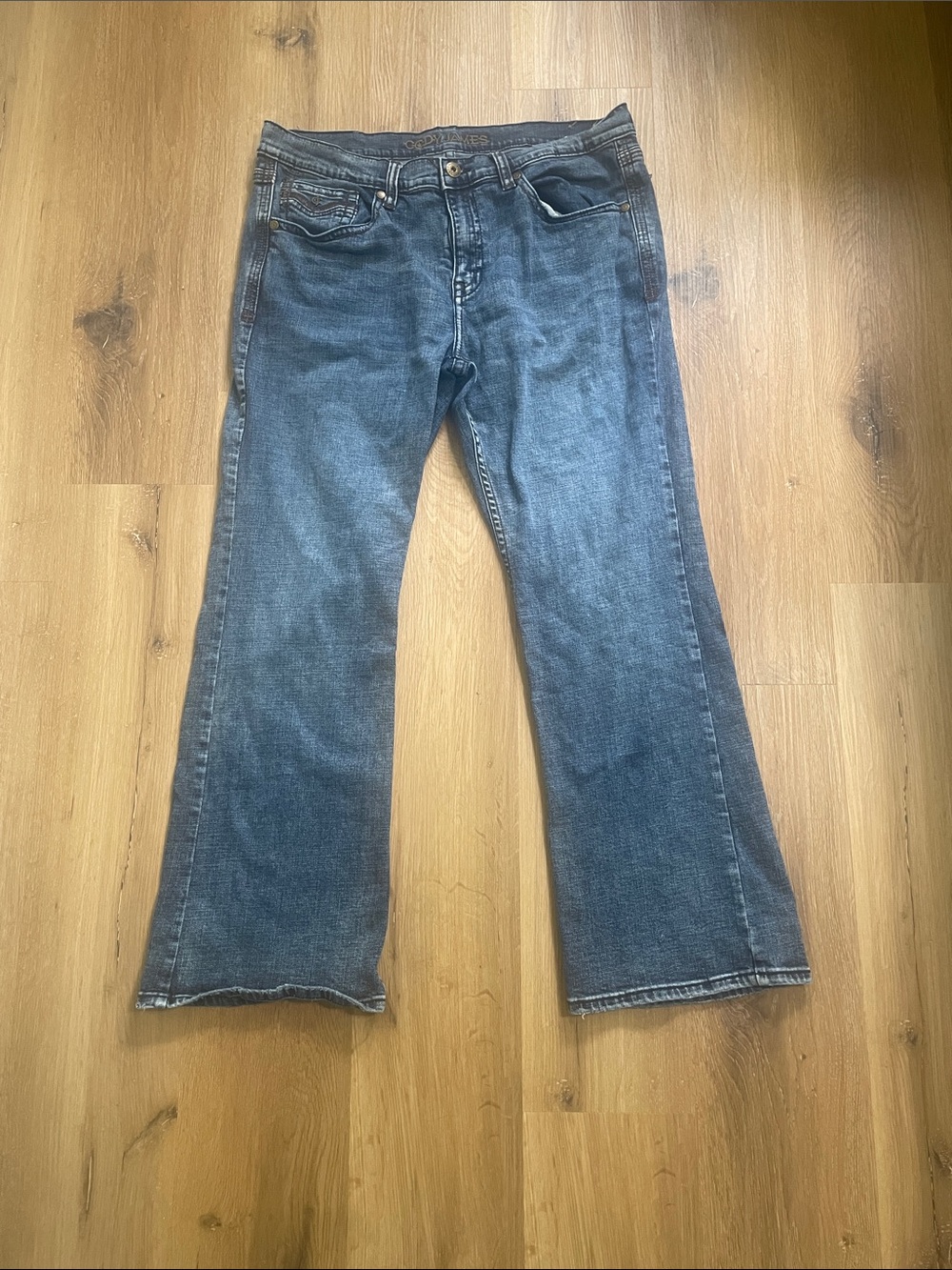 Men's Cody James Bootcut Jeans in Dark Blue Denim